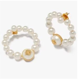 Kate Spade NEW Pearls On Pearls Hoops